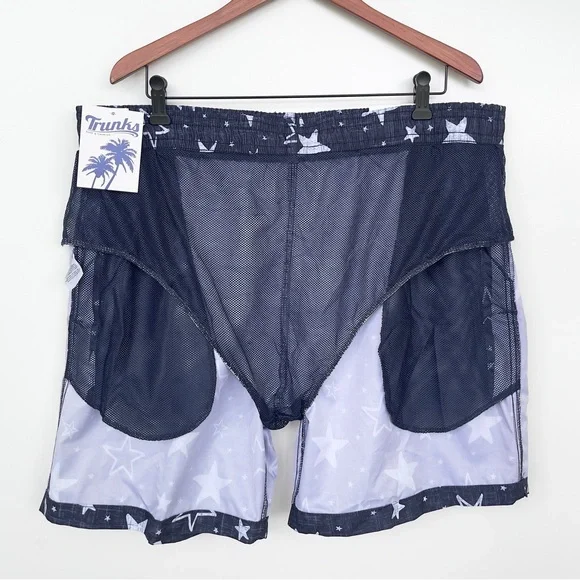 TRUNKS SURF AND SWIM CO. Swim Shorts Pockets Quick Dry Technology Starts Print - Picture 4 of 16